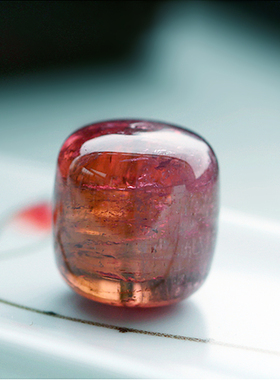 diy纯天然巴西红碧玺吊坠老坑料