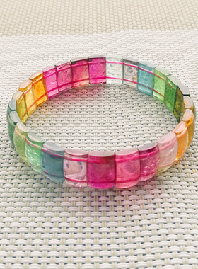 艳丽风玻璃体通透巴西老坑料手镯