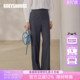 长裤 场合百搭高腰西装 13604 女夏干练正式 罗衣知性通勤灰色直筒裤