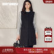 罗衣知性肌理粗花呢无袖 连衣裙女春季 端庄大气黑色背心中裙13258