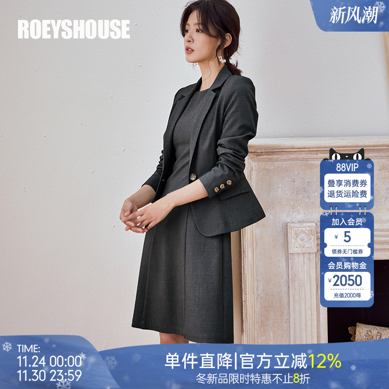 罗衣通勤职业ol套装知性西装外套