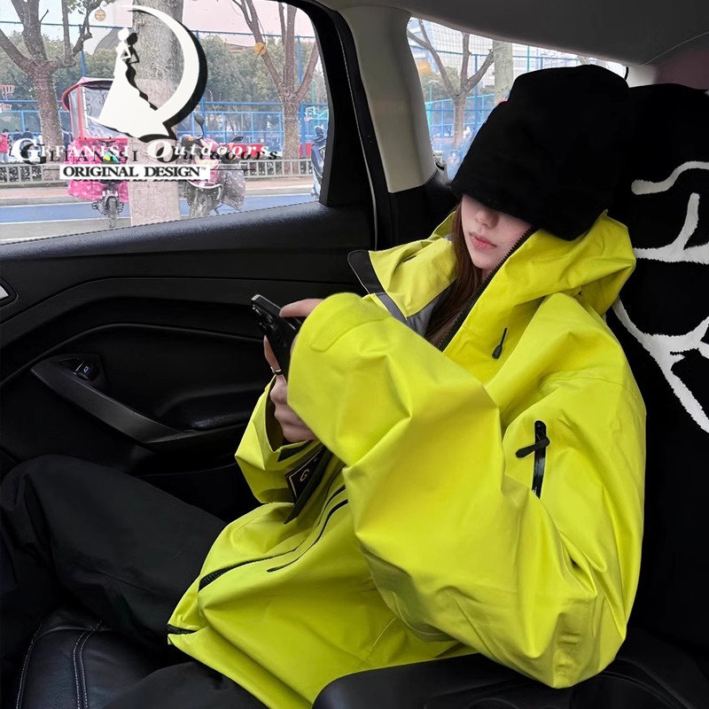 德国GFS冲锋衣外套小个子2026新款户外复古防风防水夹克男女同款