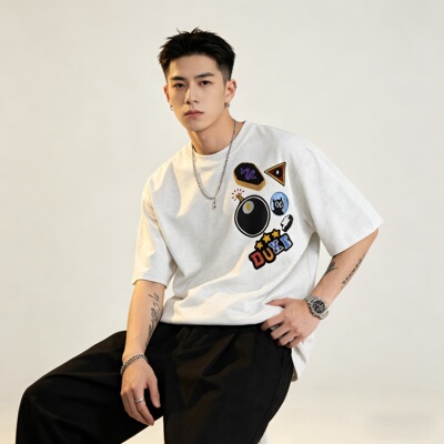 DUKE+DEXTER潮牌重磅美式纯棉T恤