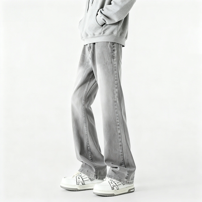 DUKE+DEXTER复古美式烟灰牛仔裤