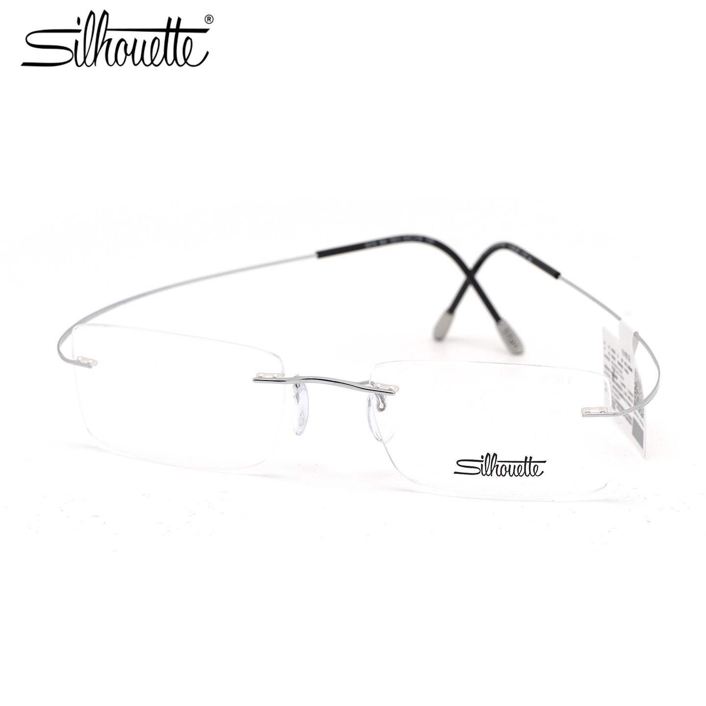 Silhouette/诗乐 眼镜框无框高级超轻近视光学眼镜架男女 5515