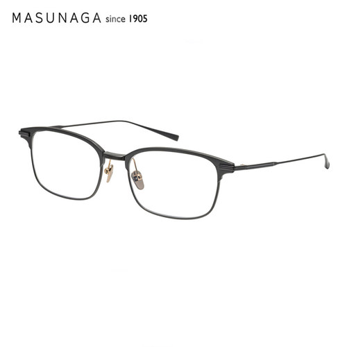 MASUNAGA增永手工纯钛方框眼镜架