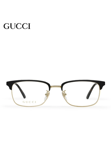 Gucci/Gucci очки рамки мужская мода наполовину рамка gg0131o glopia gaceles rack luhan zheng kai то же самое