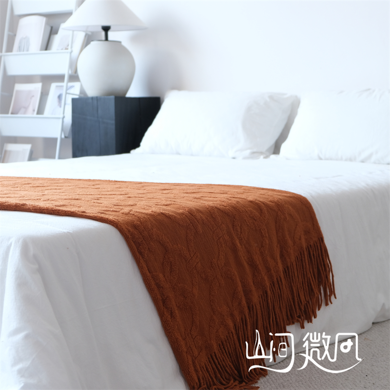 床尾毯沙发搭毯针织床搭巾盖毯