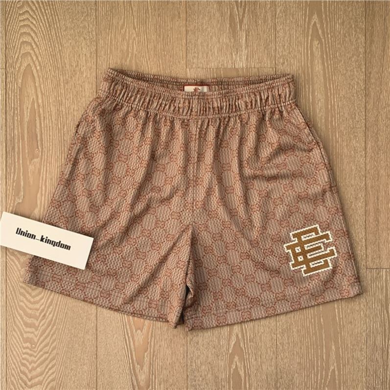 thumbnail for Ee Print Shorts Printed Logo Sports Pants Mesh Drawstring American Style Shorts