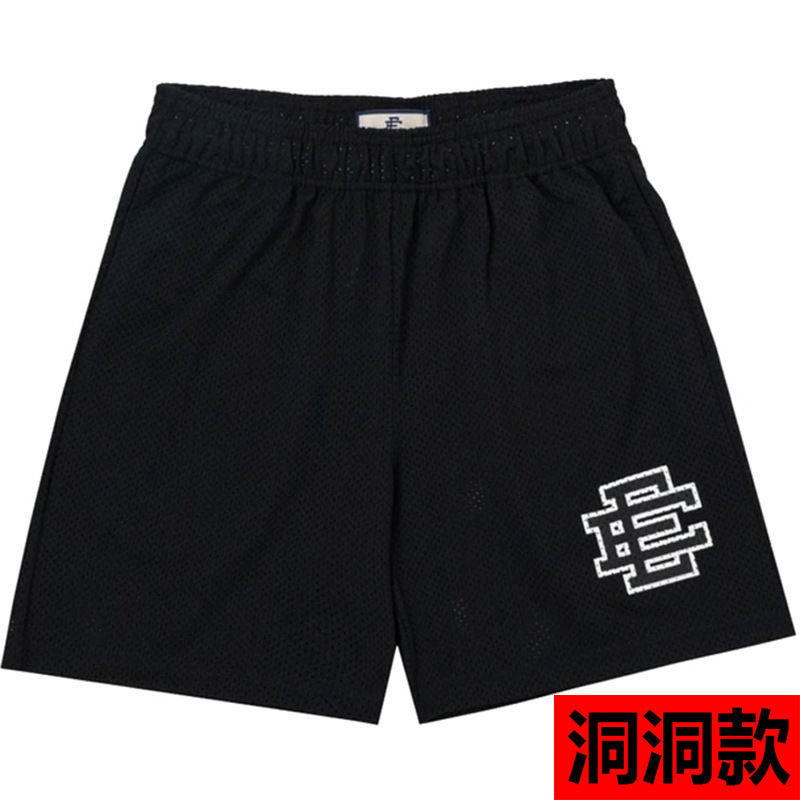 thumbnail for EE print shorts logo sweatpants mesh drawstring American shorts