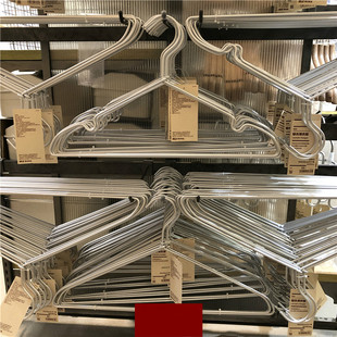 MUJI无印良品 铝制晾衣铝合金洗涤用衣架约长42/45/33cm3个装