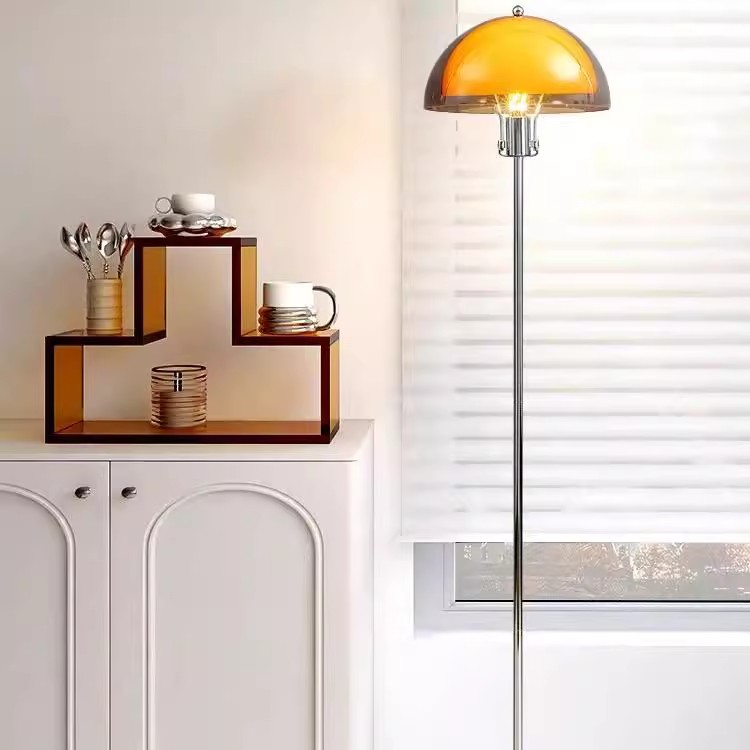 灯品仕双层包豪斯茶色落地灯客厅网红轻奢样板房酒店室内装饰灯