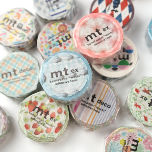 日本mt2025ss春夏新款 和纸胶带EX可书写黄色波点基础手帐打底