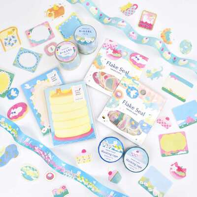 日本papier platz宫下和联名限定文具系列超仙贴纸胶带