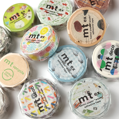 日本MT和纸胶带2025夏季新款苏打夏日咖啡丝光松林城手帐整卷