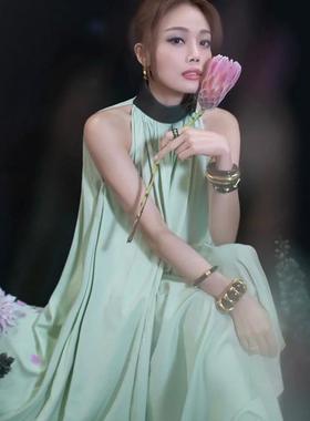 明星同款复古高级黑金奶油白珐琅釉开口手镯中古轻奢小众设计款