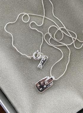 ins韩国mars同款手工小众复古项链时髦设计感love气质经典锁骨链