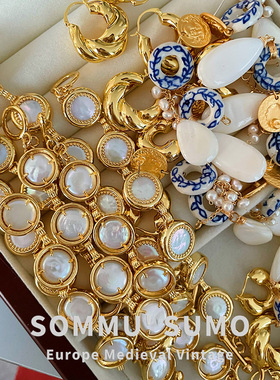 复古贝母镶嵌手链Brinker Eliza BEHOLD原创设计女小众设计感中古