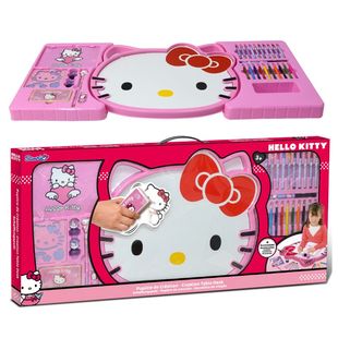 费HELLO KITTY凯蒂猫画板绘画套装 免邮 涂鸦写字板女孩玩具HKC089