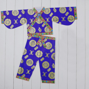 童子服金童仙衣纸衣服招财套装送宝玉男女款2件套仙家衣善财侍童