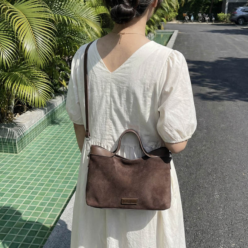 PU复古麂皮绒手拎小包包女2026春季新款高级感斜挎包托特包,箱包皮具/热销女包/男包,通用款女包,淘宝优惠券,粉丝福利购,淘宝优惠卷