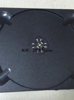 厂家直销黑色CD盘托 磨沙面托盘塑料托CDDVD盒子光盘托100个/38元