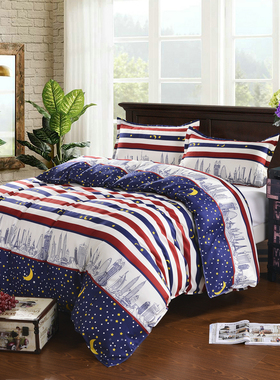 【单被套】床上用品单被套单件单人双人床被袋1.5m1.8m米宿舍学生