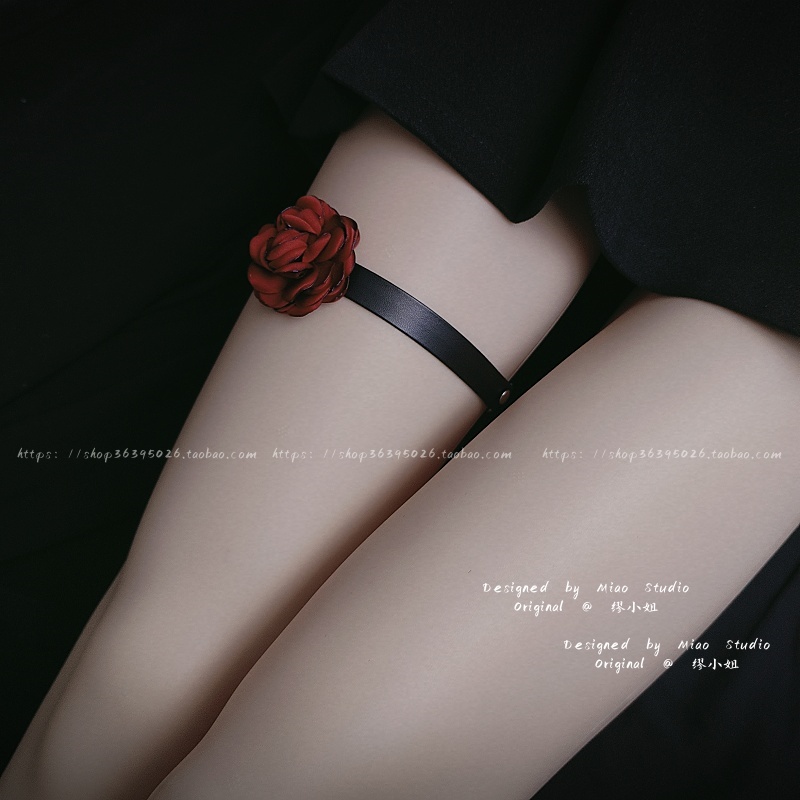 纯欲辣妹系性感暗黑JK原宿腿环