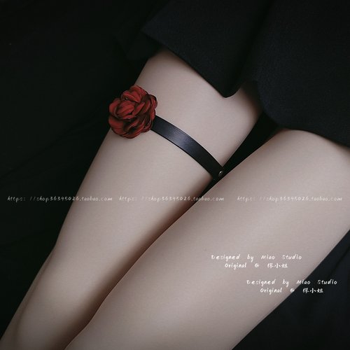 纯欲辣妹系性感暗黑JK原宿腿环