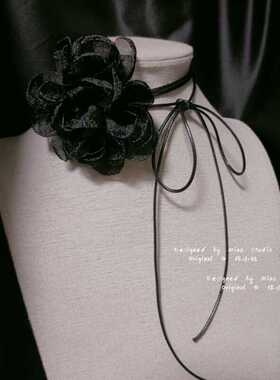 波西米亚超仙手花choker长款绑带