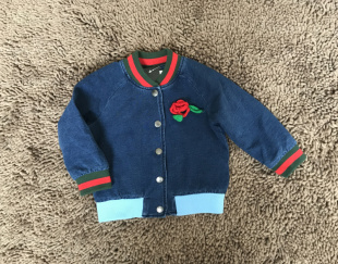 春秋季新款棒球衫衣服宝宝夹克加厚外套高端儿童牛仔加绒外套