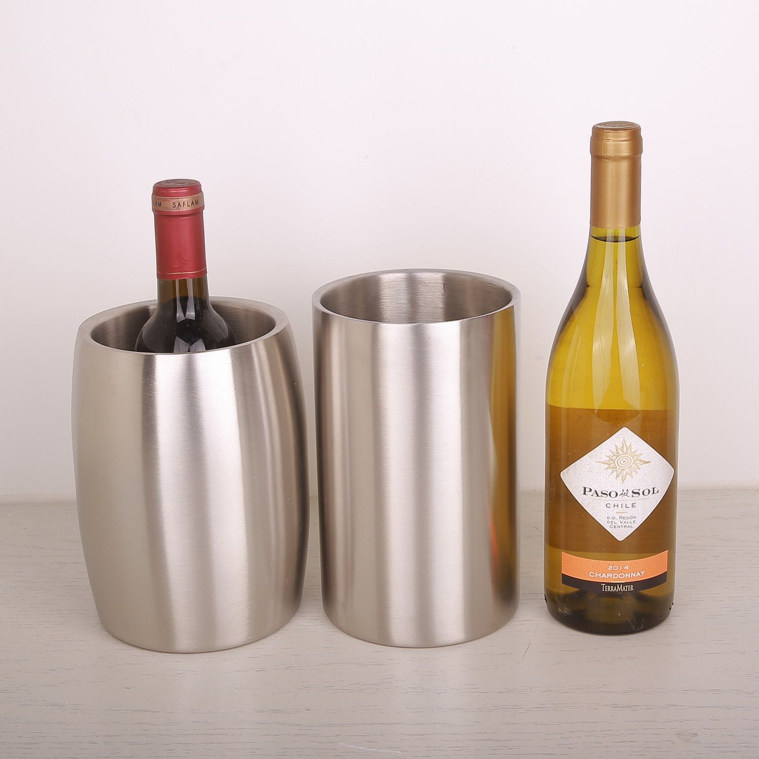 不锈钢冰酒桶家用酒吧商用欧式香槟桶红酒啤酒ktv绵绵冰块桶