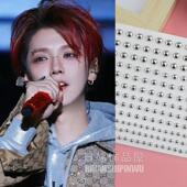 鹿晗同款 免打孔眉钉自带背胶假唇钉鼻钉贴粘无洞恶魔钉朋克唇钉潮