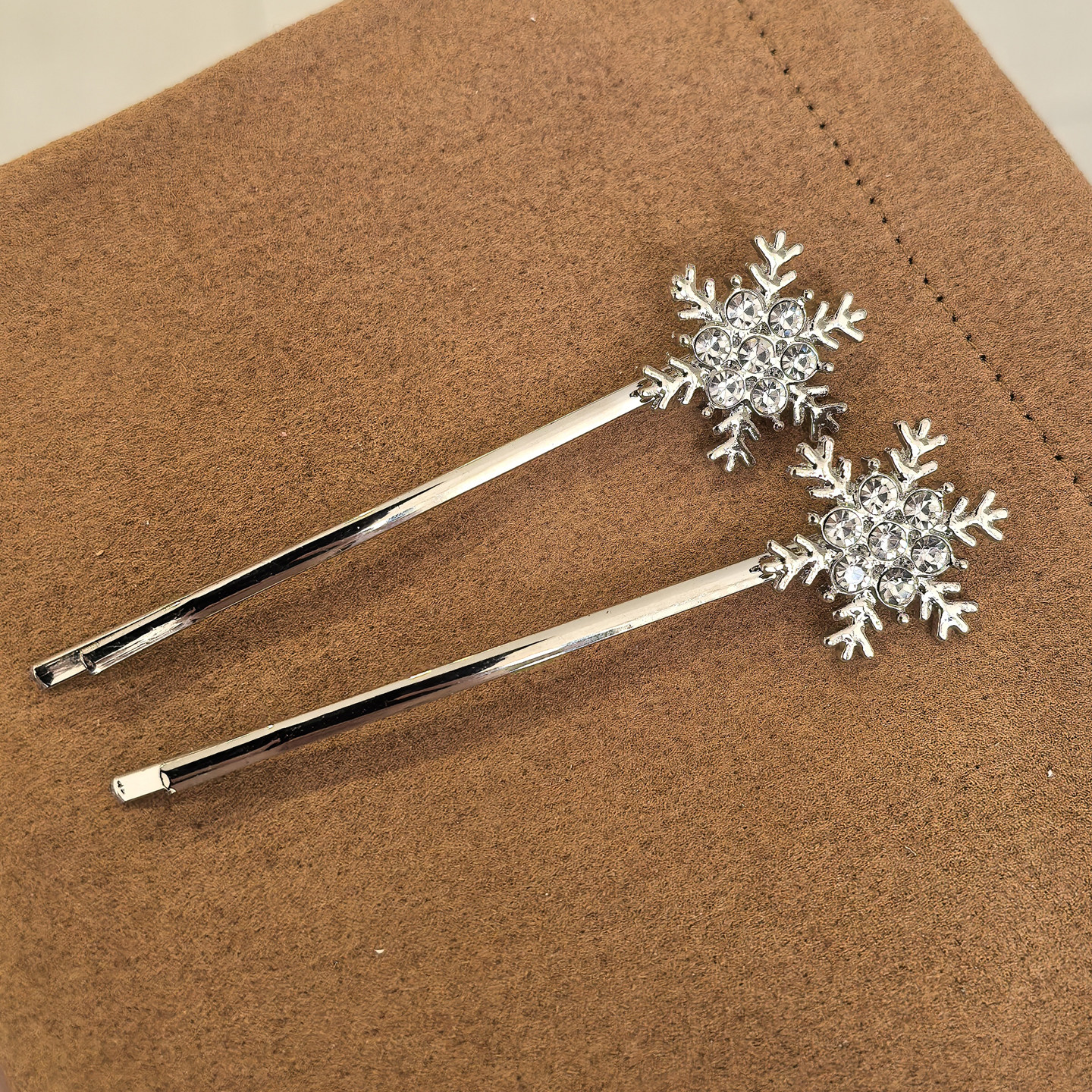 雪花对夹一字夹边夹超闪钻银色气质百搭淑女甜美少女减龄度假外出,饰品/流行首饰/时尚饰品新,发饰,淘宝优惠券,粉丝福利购,淘宝优惠卷