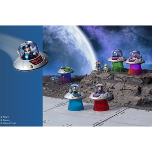 现货多美卡SPACE RETRO迪士尼角色Vol.2太空合金飞碟复古玩具车模