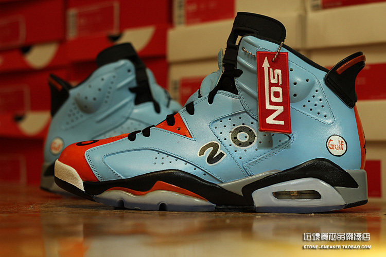 STY custom定制 air jordan 6 Gulf 赛道之王 乔6樱木改制