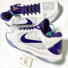 STY定制Nike Kobe5 ZK5 科比5 白紫太阳PE布克上脚实战低帮篮球鞋