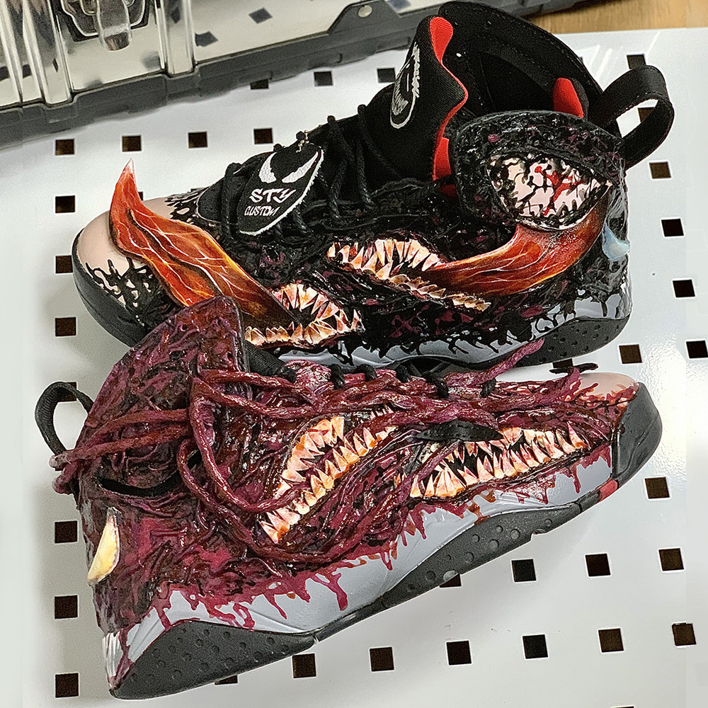 STY定制air jordan 6 AJ6 TS联名毒液3周边 新款高帮篮球鞋男子