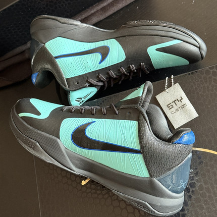 STY定制Nike Kobe5 ZK5 EYBL科比5蒂芙尼 赵睿同款耐克实战篮球鞋