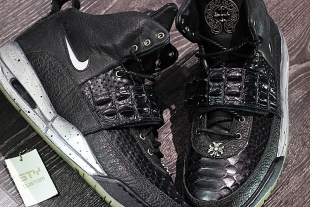 Yeezy 黑暗十字架 STY定制 复古高帮篮球鞋 Air 鳄鱼纹 Nike