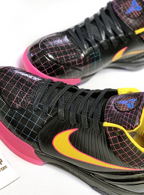 STY定制Nike Zoom Kobe 4 ZK4 PE 黑粉 德罗赞 科比4 实战篮球鞋