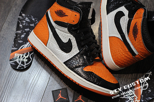 jordan 扣碎篮板 STY 球鞋 air 蛇纹鳄鱼纹 客制 custom换材料