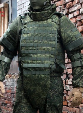 冷战复刻俄罗斯6B45 防弹衣战术背心 重型防护小绿人迷彩无畏战士