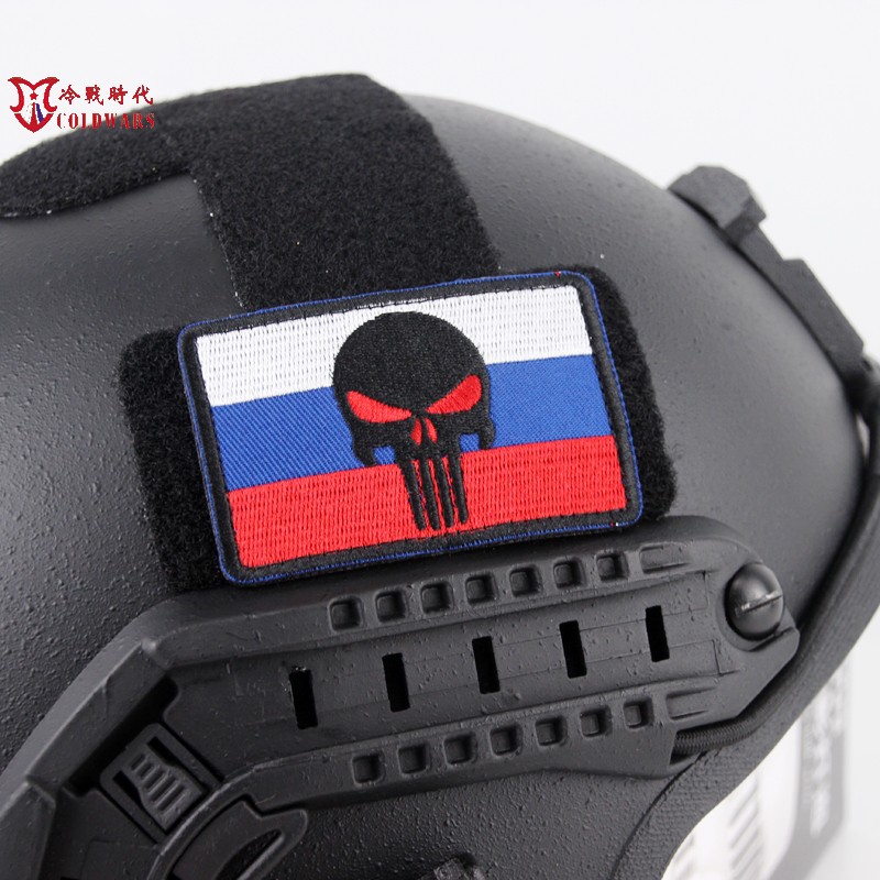 俄罗斯军迷士气章 俄军特种兵惩罚者三色旗国旗臂章 塔科夫魔术贴