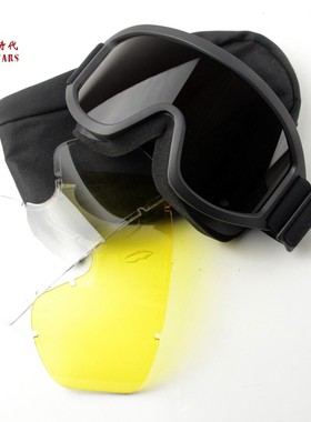 冷战时代 俄罗斯雄鹰HAWK战术防弹护目镜 小绿人特战风镜 3镜片