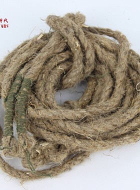 苏联战术装备 原品苏军帐篷绳 捆扎绳 捕俘索 天然亚麻绳 1份4条