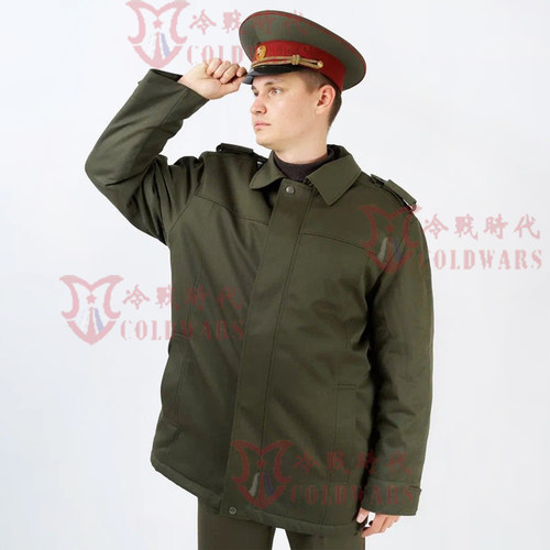 俄军11/14条令军乐团军官棉风衣