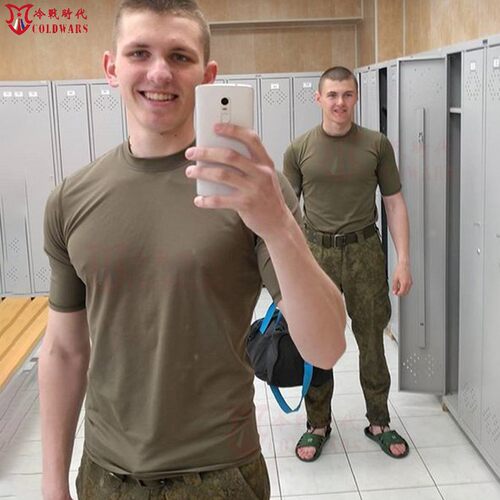俄军SPN夏季体能训练服短袖T恤男