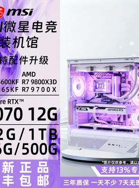 14600KF/14700KF/9700X/9800X3D/265K/285K/RTX5070微星白色主机