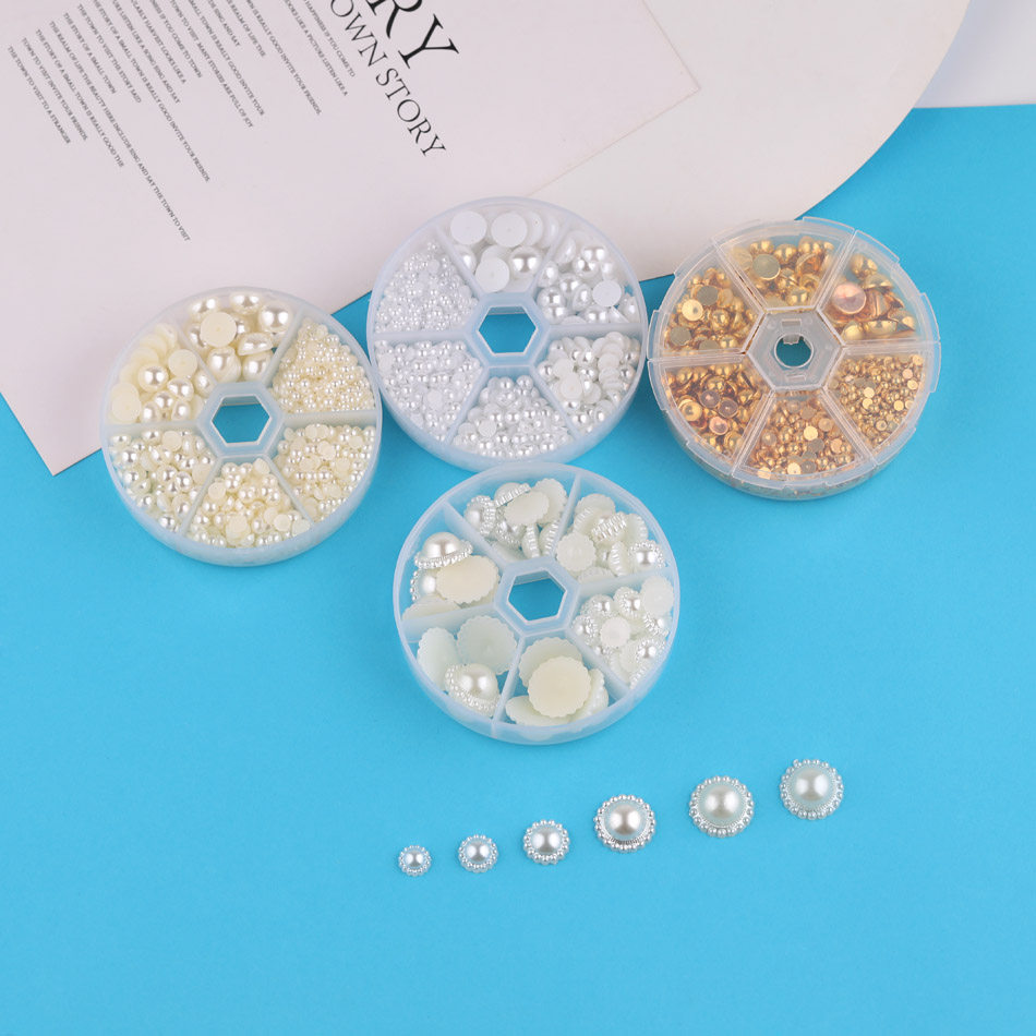 盒装多尺寸仿珍珠半圆贴片 diy手工自制美甲发饰饰品材料配件,饰品/流行首饰/时尚饰品新,其他DIY饰品配件,淘宝优惠券,粉丝福利购,淘宝优惠卷